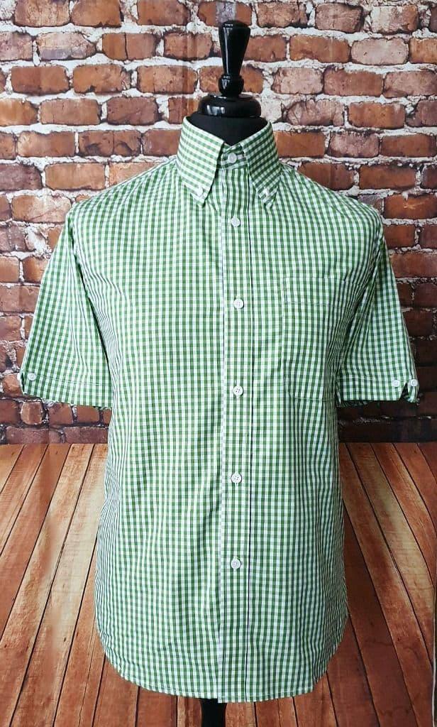 "Sidney"   Short Sleeve Gingham Shirt