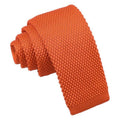 Skinny Orange Knitted Tie