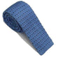 Sky Blue With Black Flick Knitted Tie Narrow