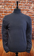Slate Long Sleeved Roll Neck Jumper.