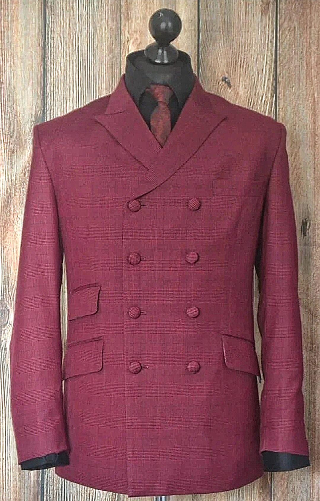 Charlie - Red Pow Double Breasted Suit