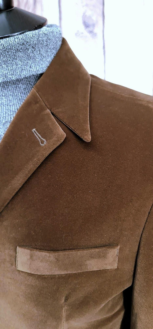 "Tennyson" Rich Brown Velvet Jacket