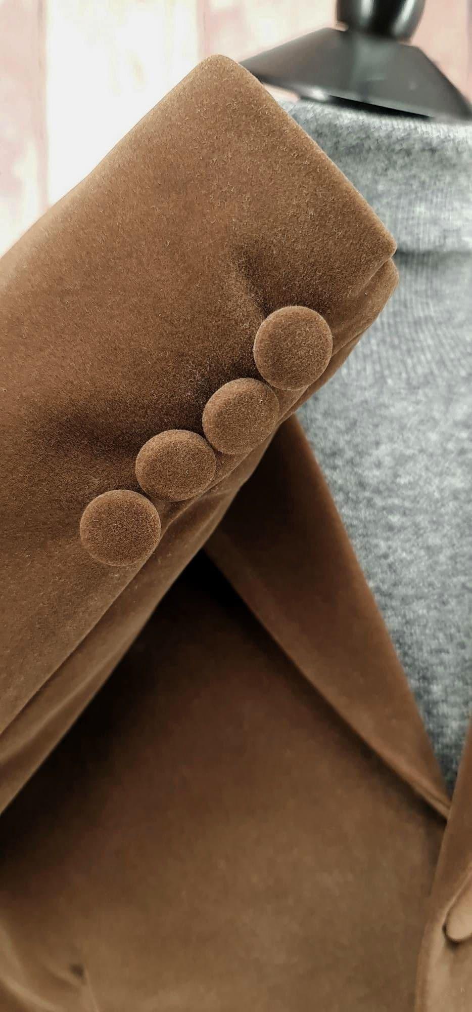 "Tennyson" Rich Brown Velvet Jacket