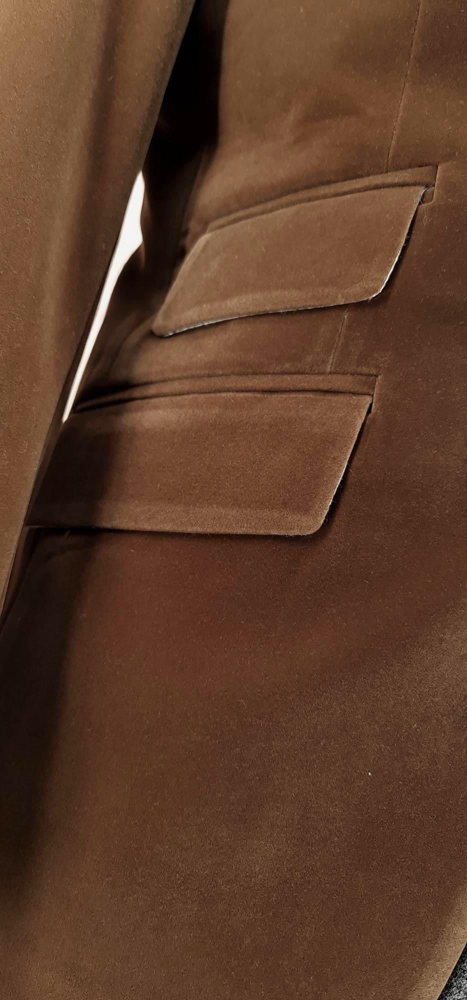 "Tennyson" Rich Brown Velvet Jacket