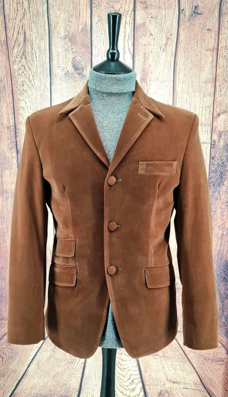 "Tennyson" Rich Brown Velvet Jacket