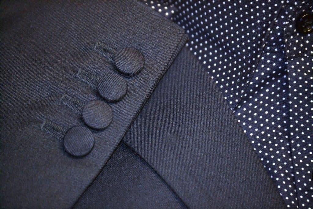 Terence - Stylish Four Button Charcoal Suit