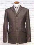 The "D Hill" Brown & Duck Blue Check Jacket