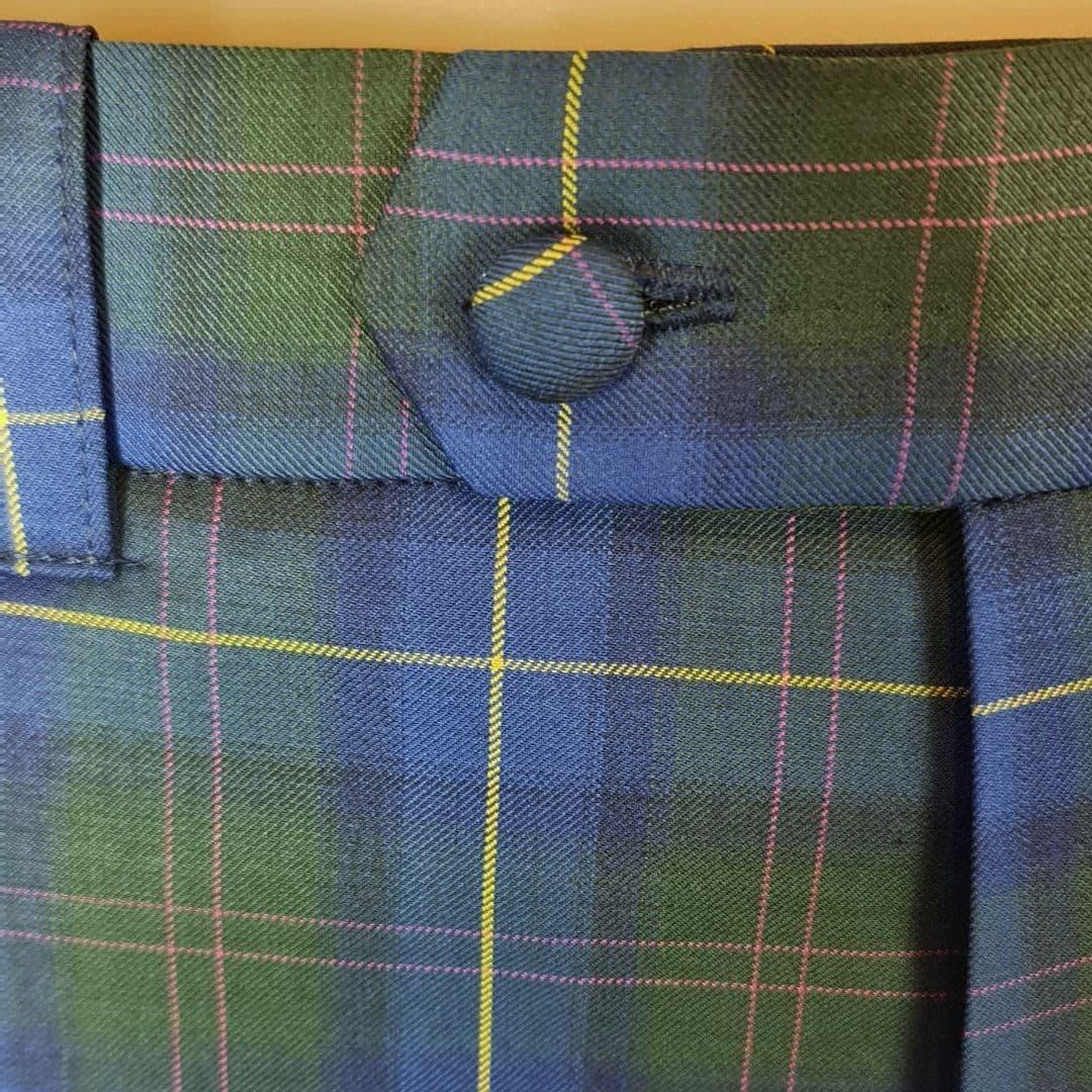 The "Hamilton" Blue Large Check Wool Trouser