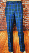 The "Hamilton" Blue Large Check Wool Trouser