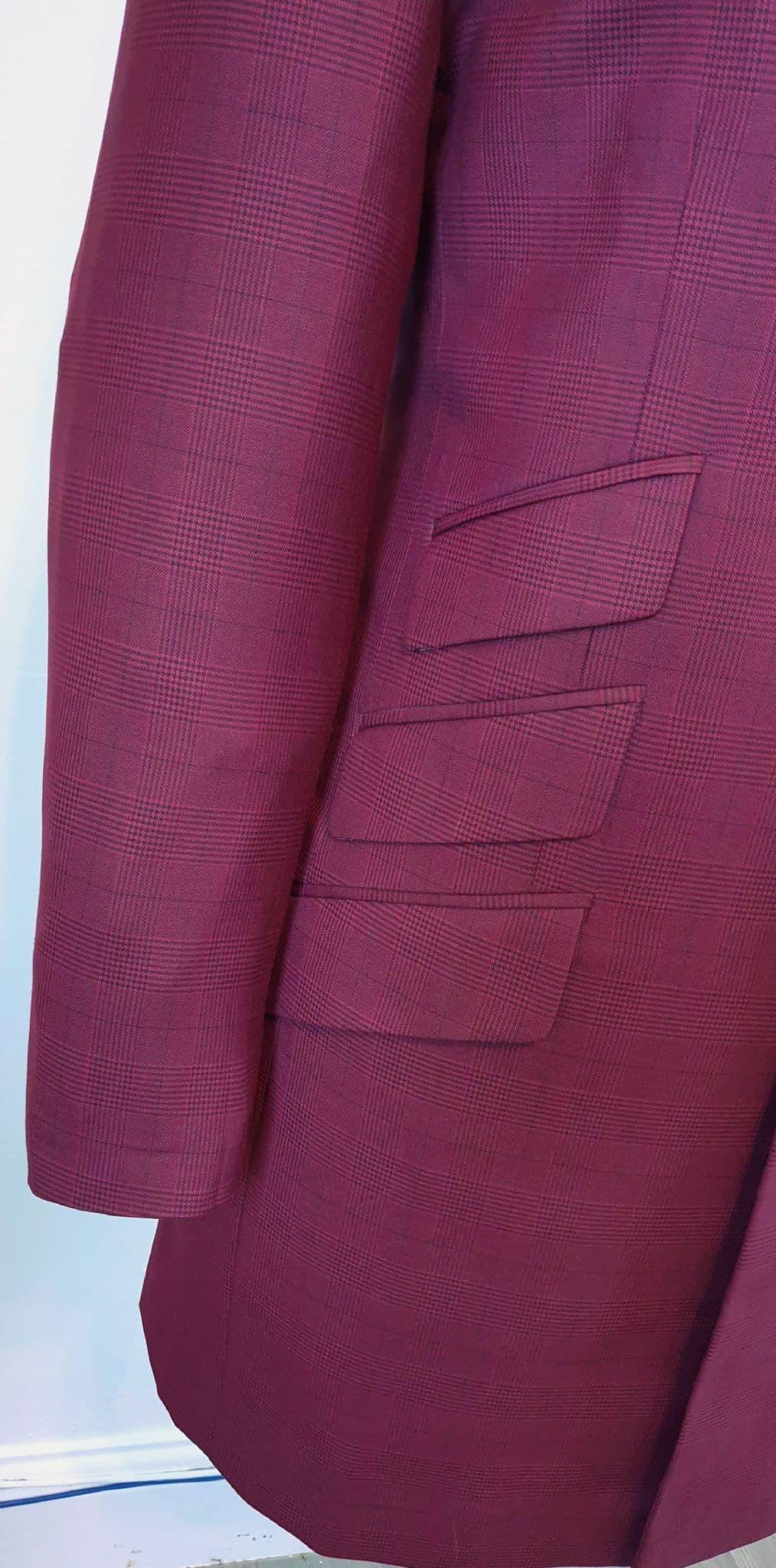 The "Hamilton" Rueberry POW Checked Overcoat