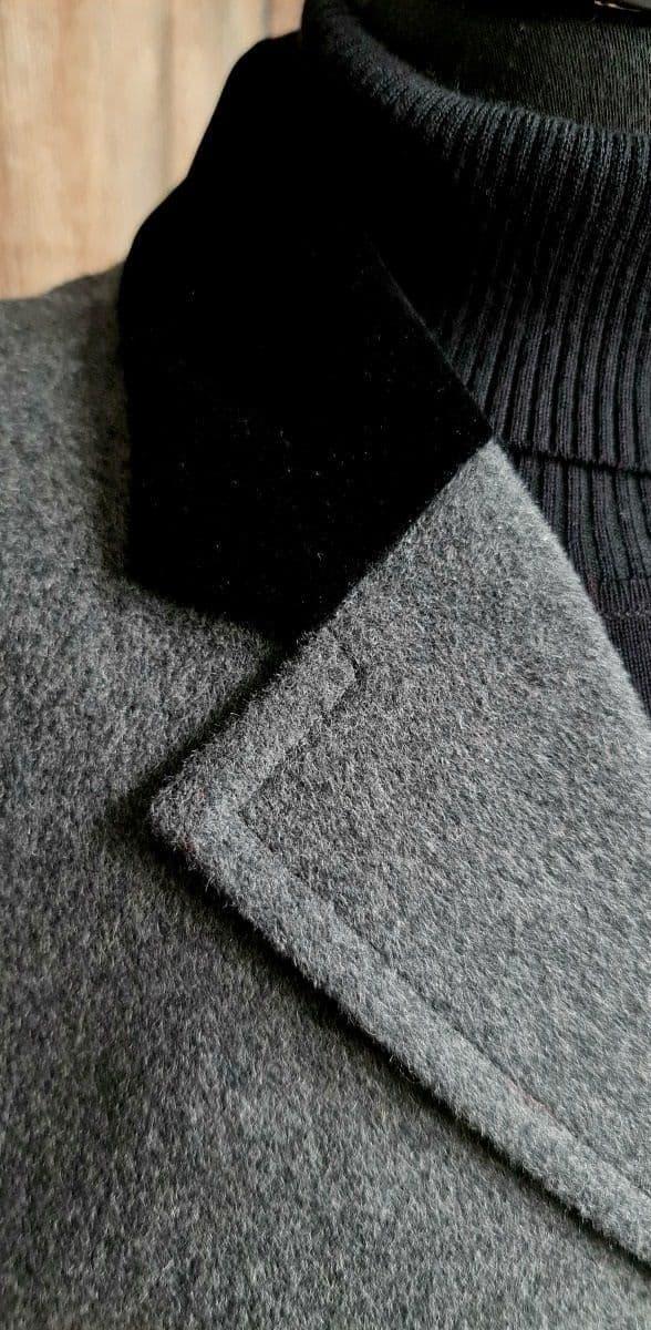 The "Hugh" Wool  Grey Overcoat