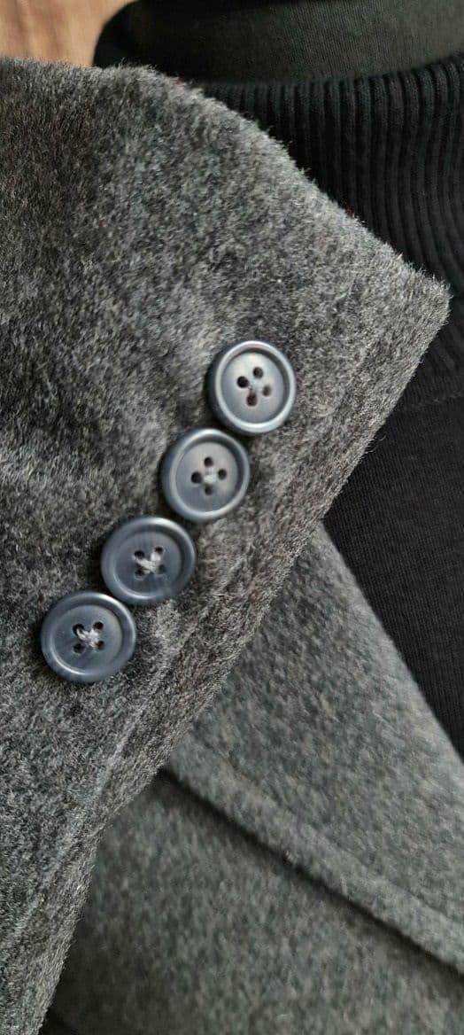 The "Hugh" Wool  Grey Overcoat