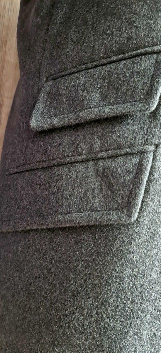 The "Hugh" Wool  Grey Overcoat