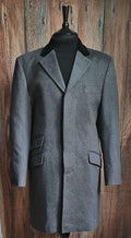 The "Hugh" Wool  Grey Overcoat