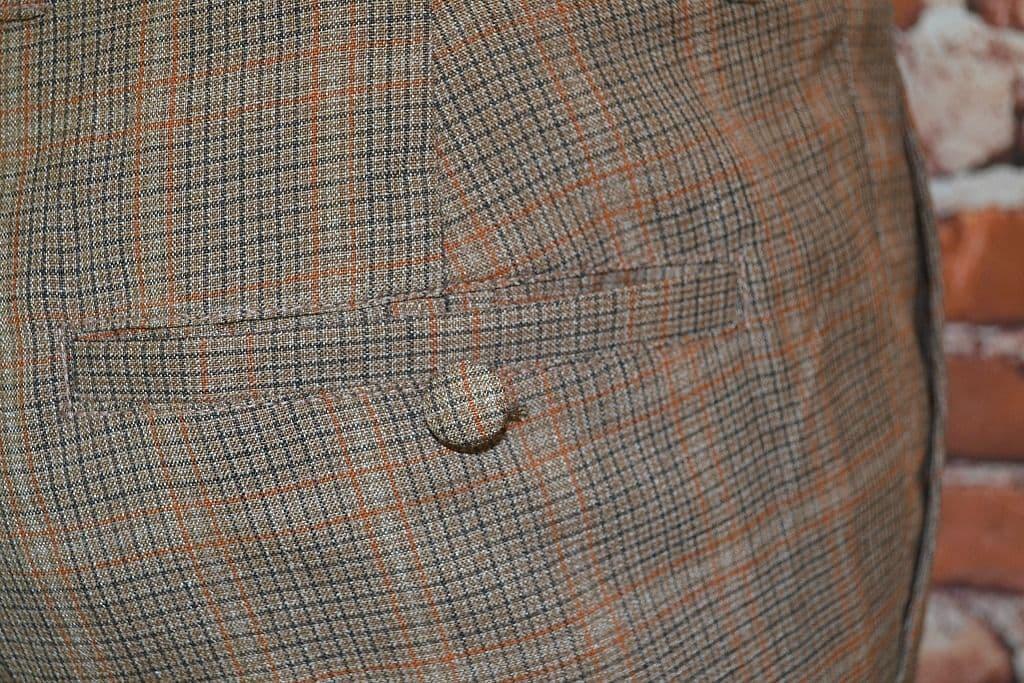 The "Jasper" Brown Rust Checked 100% Wool Trouser