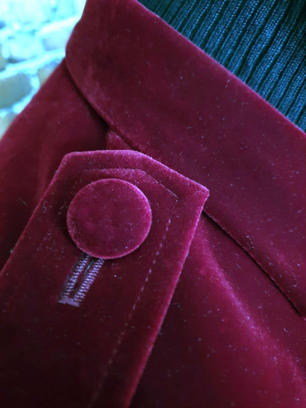 "The Jones" Cherry Velvet Jacket