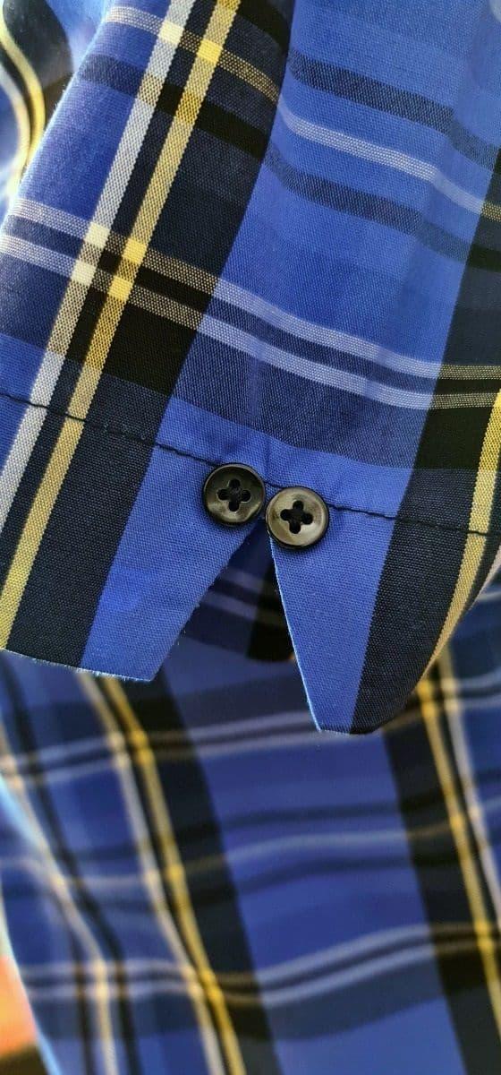 Martha - Women's Blue/Black Checked Shirt