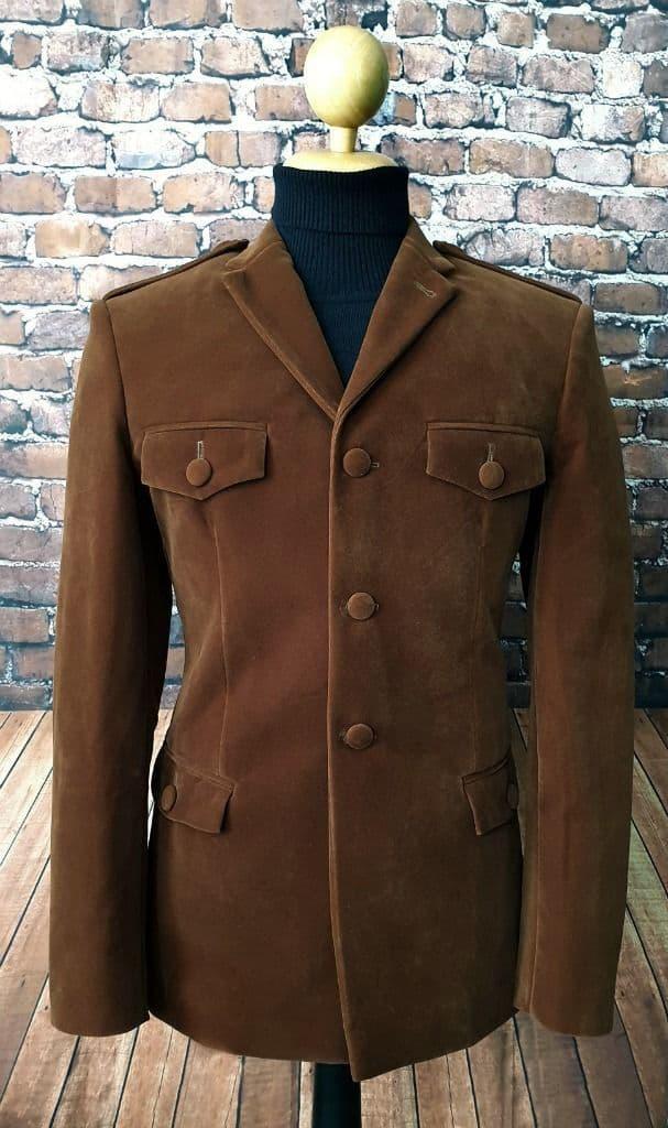 "The Lane" Tobacco Velvet Jacket