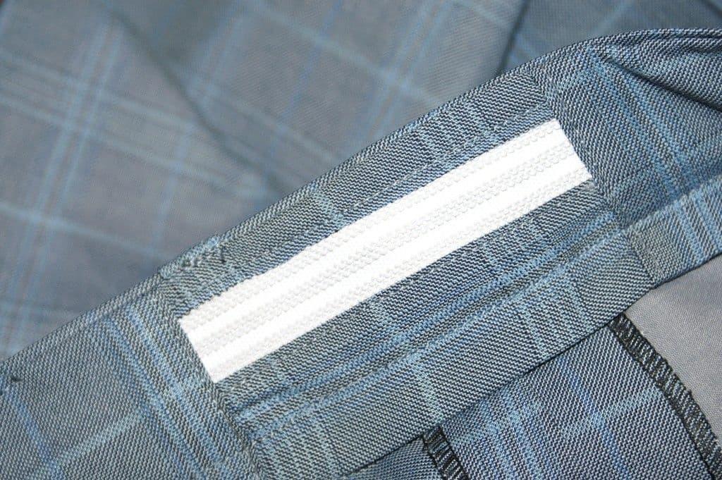 THE "LEWIS" 100% WOOL SKY BLUE CHECK TROUSER