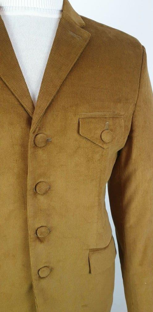 The "Wilbur"  Antique Gold Corduroy  Safari Jacket