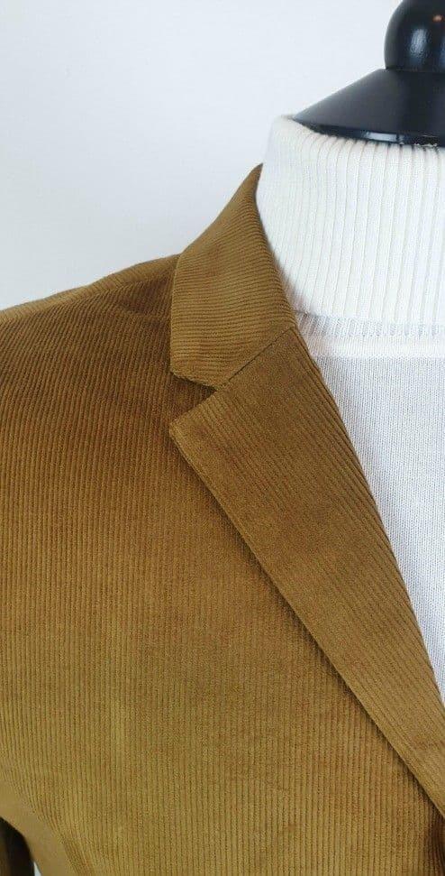 The "Wilbur"  Antique Gold Corduroy  Safari Jacket
