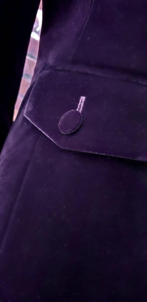 The " Winston" Plush Purple Velvet Jacket
