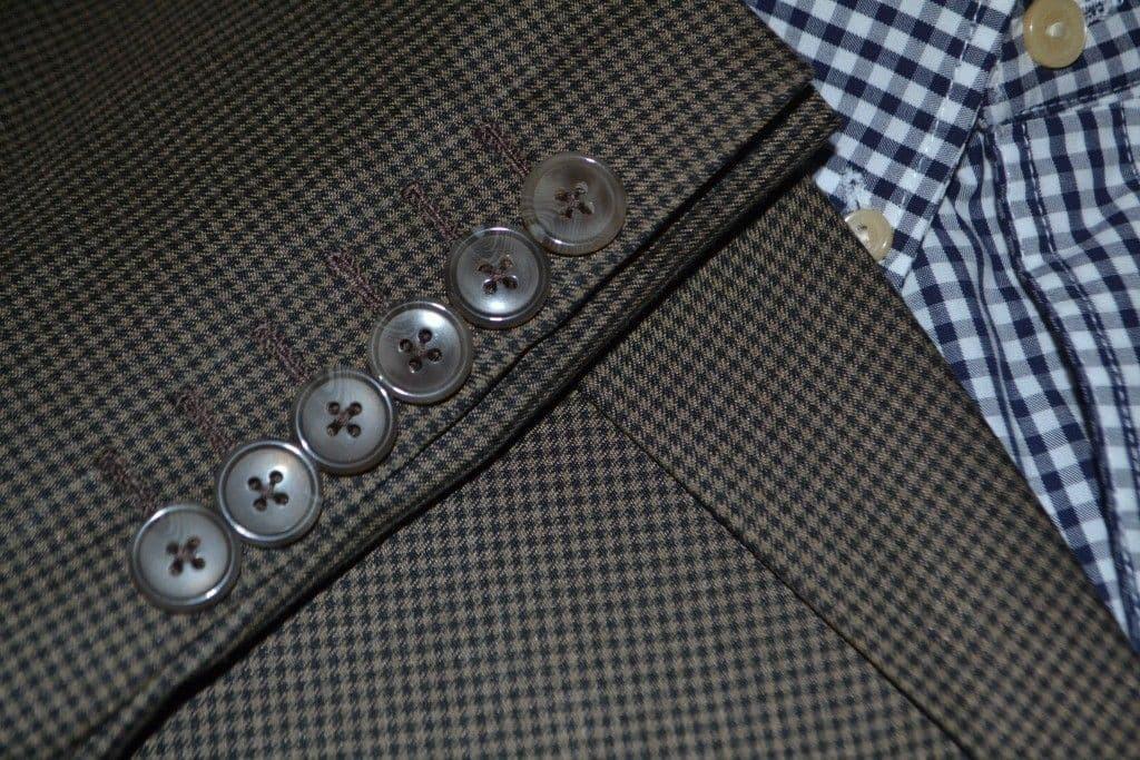 Tina Small Dog tooth Check  3/4 Length Overcoat