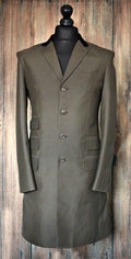Tina Small Dog tooth Check  3/4 Length Overcoat