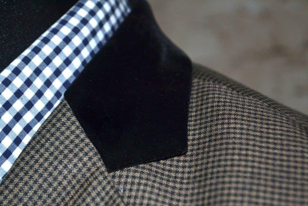 Tina Small Dog tooth Check  3/4 Length Overcoat