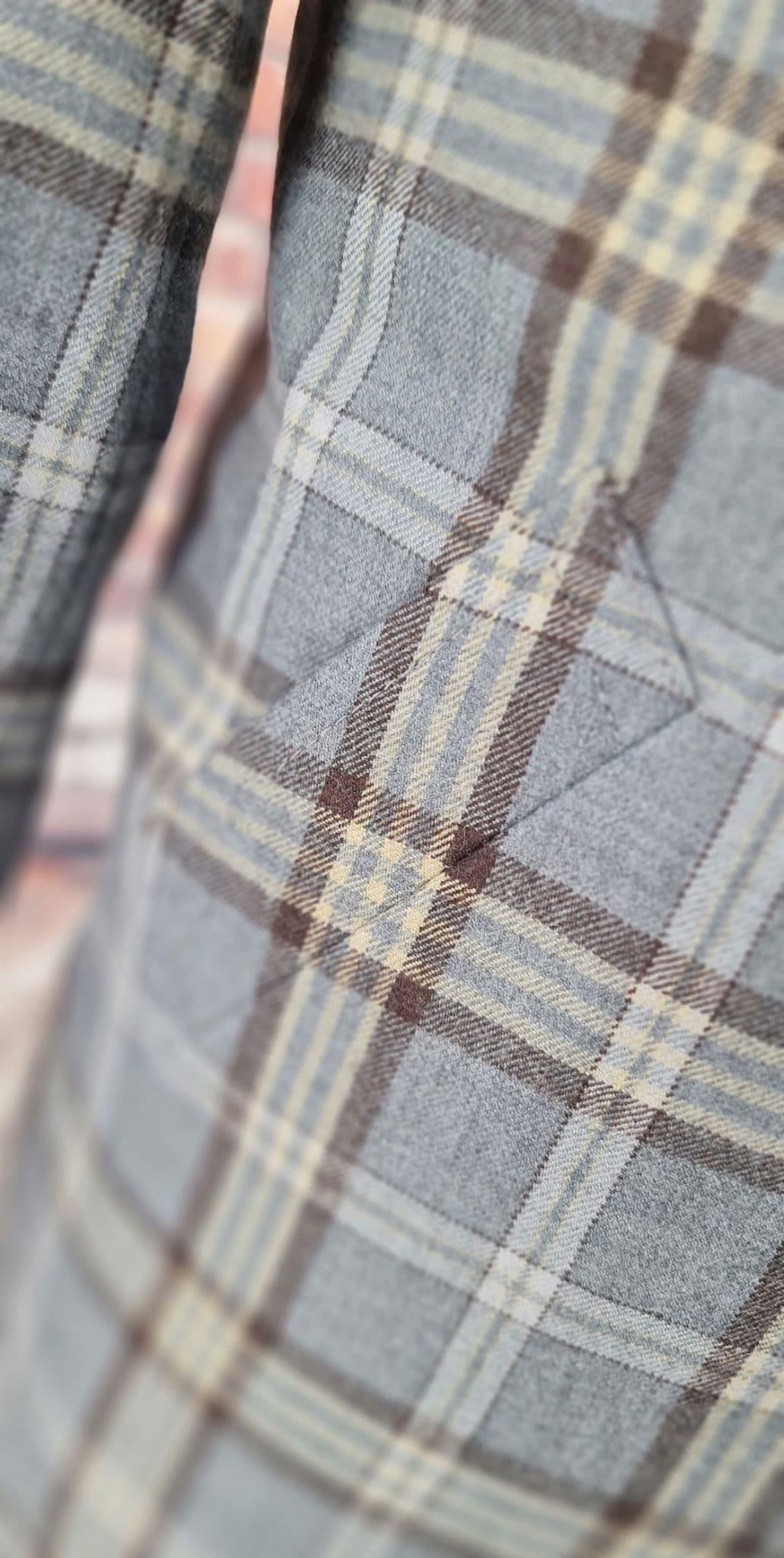 Walker - Grey Blue Check Overcoat