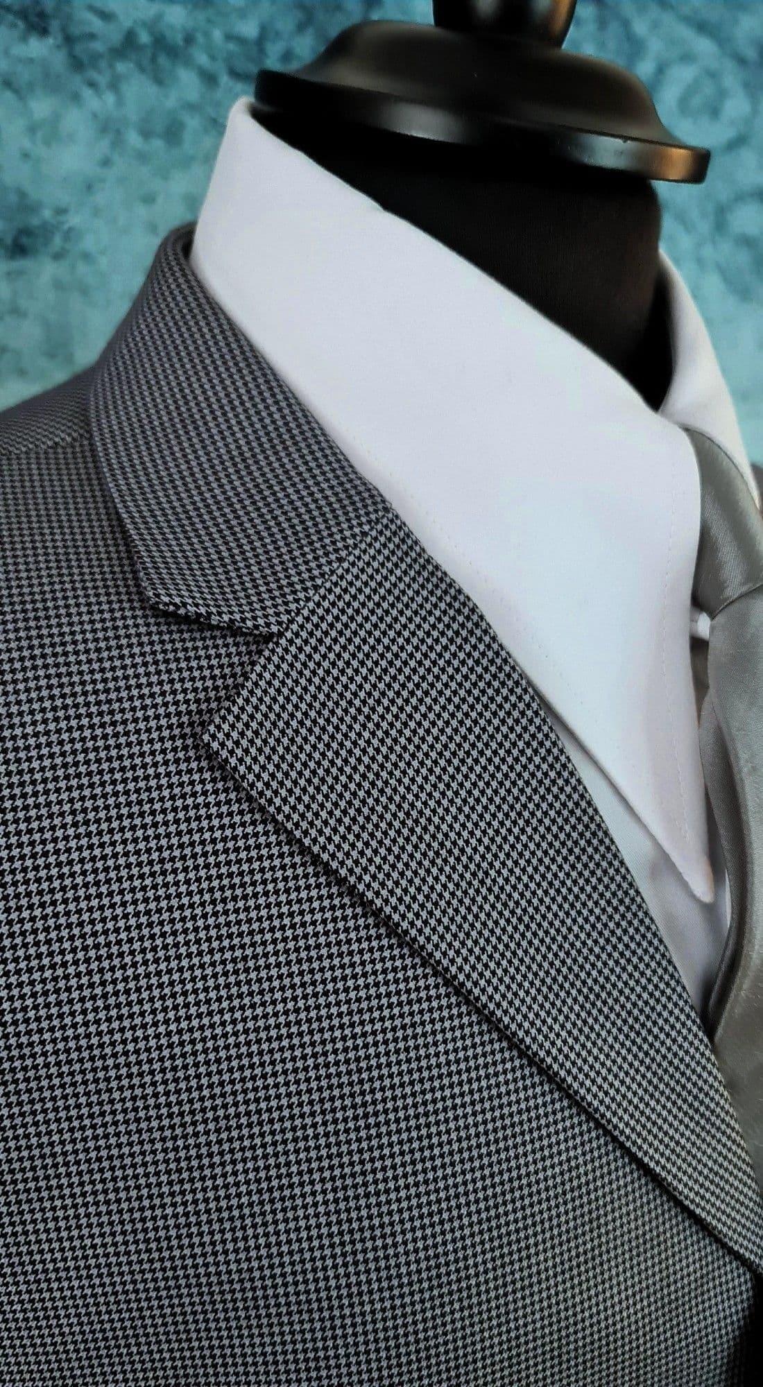 "Wells"Grey Black Puppy Tooth Suit Modclothin
