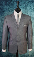 "Wells"Grey Black Puppy Tooth Suit Modclothin