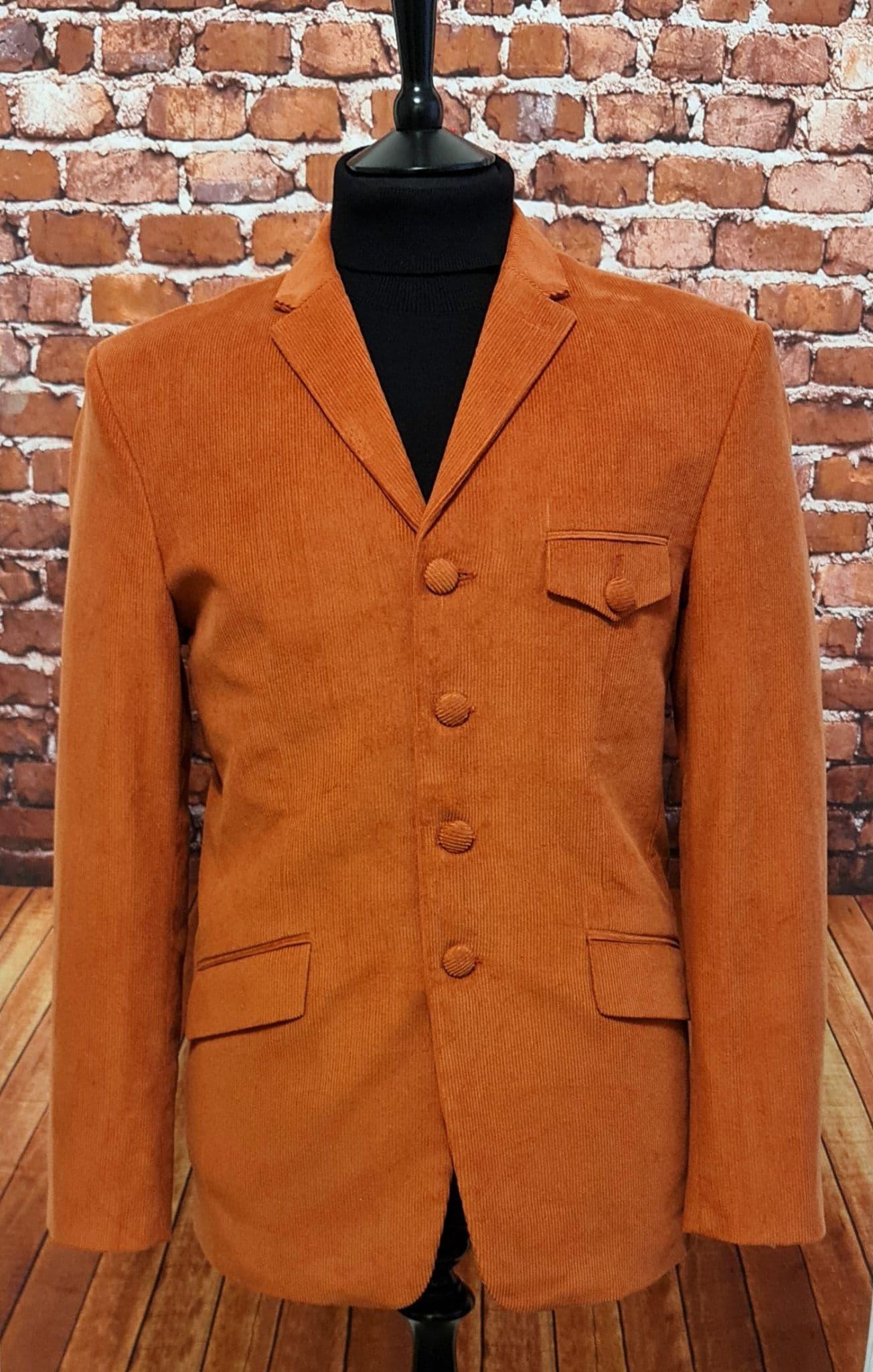 "Wilbur" Brick Orange Cord Jacket