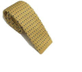 Yellow With Black Flick Knitted Tie Narrow
